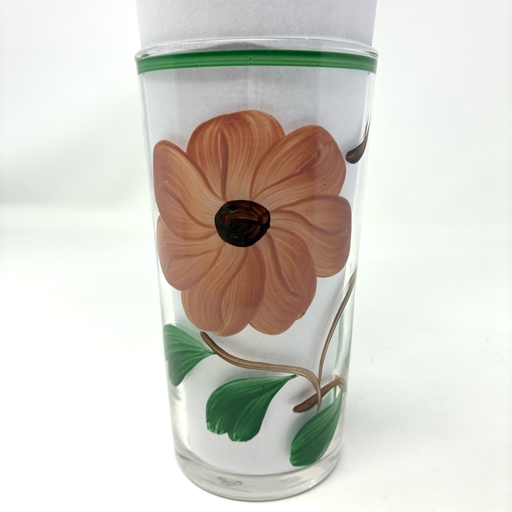 Blue Ridge Southern Pottery Glassware Tumbler Ridge Daisy Pattern Federal Glass - Picture 3 of 8
